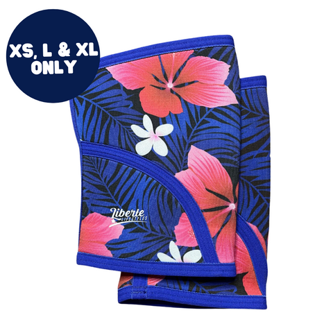 5mm Aloha Floral Print Knee Sleeves (Pair) - XS/L/XL Only - FINAL SALE