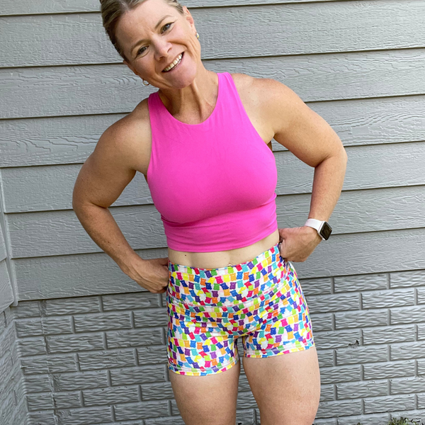 Candy Shop 3" Sporty Shorts - Gummy Bear Gym Shorts - Liberte Lifestyles Fitness Gym clothing
