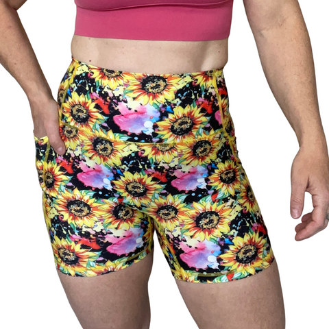 Sunflower Burst 5" Lifestyle Shorts - FINAL SALE
