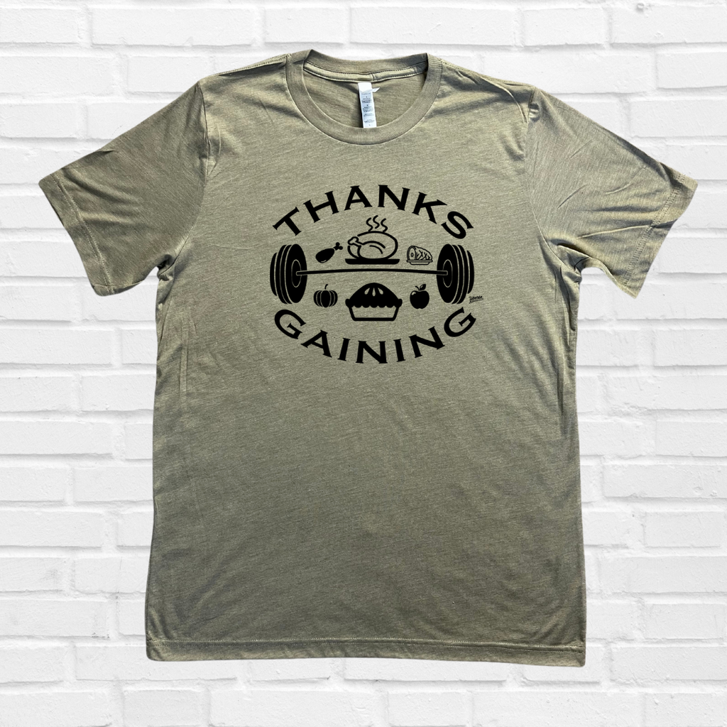 Thanksgaining Tee - Olive - FINAL SALE
