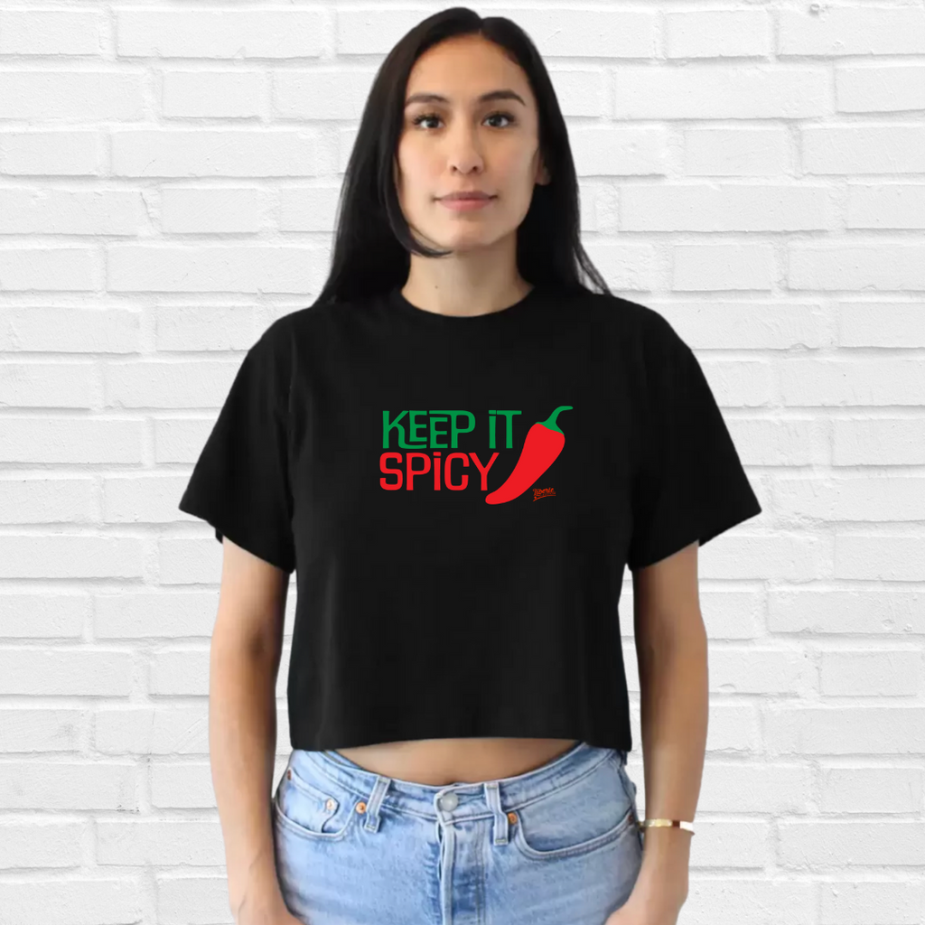 Keep It Spicy Crop Tee - FINAL SALE - XS,S, XL, 2XL & 3XL ONLY