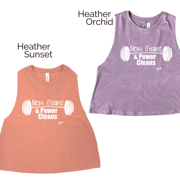 Mom Jeans and Power clean crop tank - Liberte Lifestyles Fitness tanks
