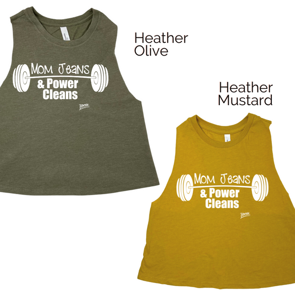 Mom Jeans and Power clean crop tank - Liberte Lifestyles Fitness tanks