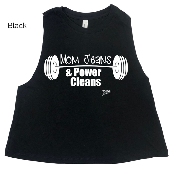 Mom Jeans and Power clean crop tank - Liberte Lifestyles Fitness tanks