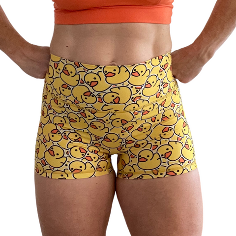 Happy Go Ducky 3" Sporty Shorts