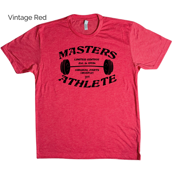 Masters Athlete tee - crossfit masters tshirt - Liberte Lifestyles Gym Fitness Apparel