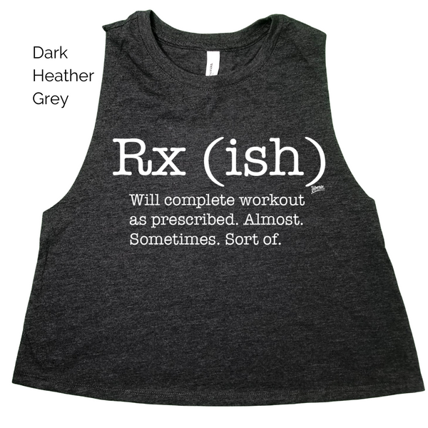 Rxish crop tank top - crossfit rx(ish) tank - liberte lifestyles crossfit apparel & accessories