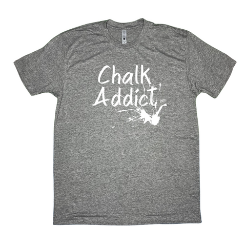chalk addict tshirt - chalk monster tee - crossfit weightlifting powerlifting clothing and accessories liberte lifestyles