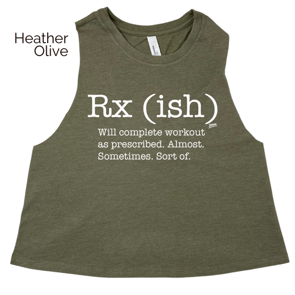 Rxish crop tank top - crossfit rx(ish) tank - liberte lifestyles crossfit apparel & accessories