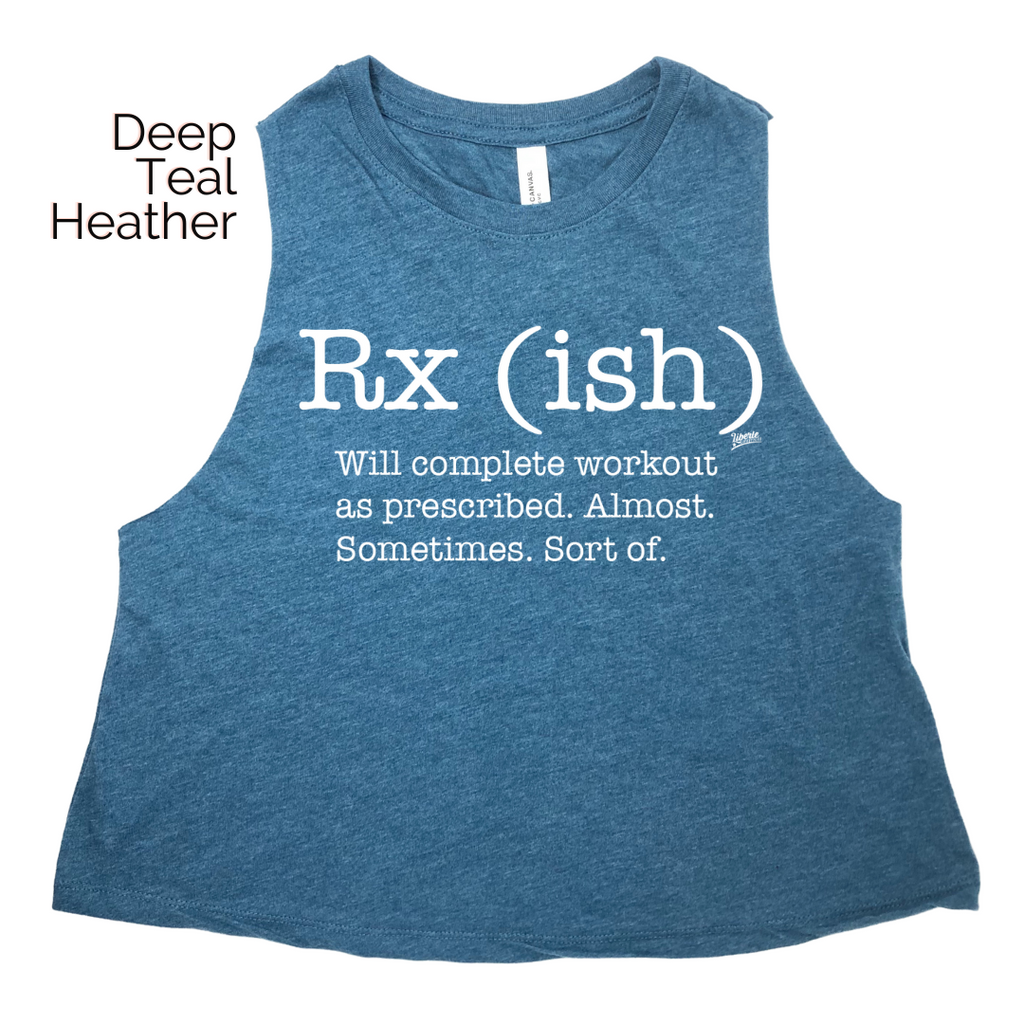Rxish crop tank top - crossfit rx(ish) tank - liberte lifestyles crossfit apparel & accessories