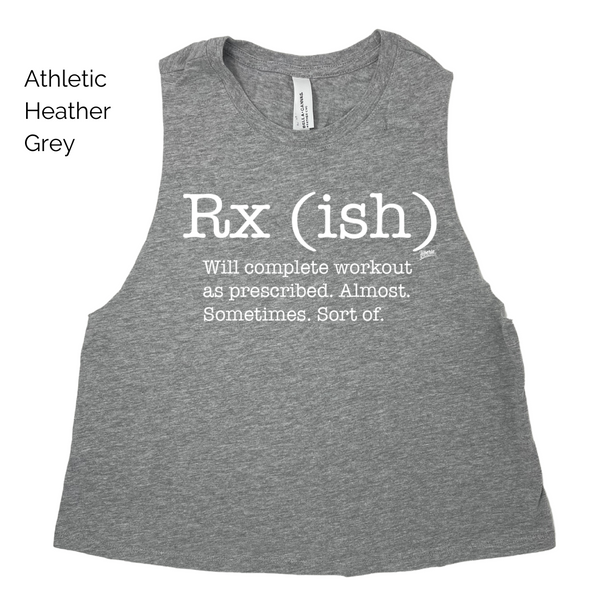 Rxish crop tank top - crossfit rx(ish) tank - liberte lifestyles crossfit apparel & accessories