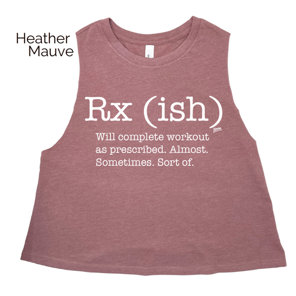 Rxish crop tank top - crossfit rx(ish) tank - liberte lifestyles crossfit apparel & accessories