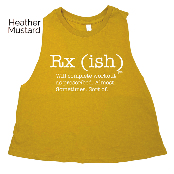 Rxish crop tank top - crossfit rx(ish) tank - liberte lifestyles crossfit apparel & accessories