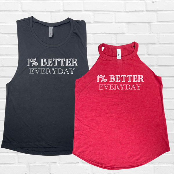 1% better everyday tank - Liberte Lifestyles Workout tops