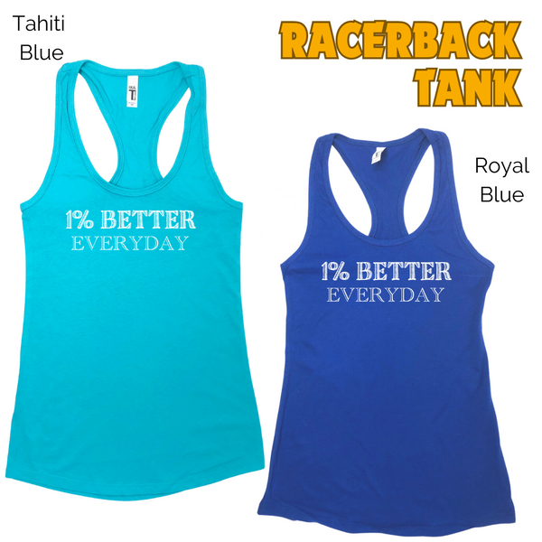 1% Better Everyday Racerback Tank