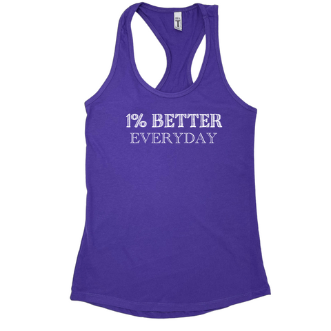 1% Better Everyday Racerback Tank