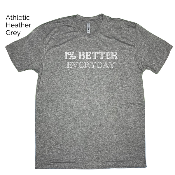 1% better everyday tshirt - Liberte Lifestyles fitness shirts