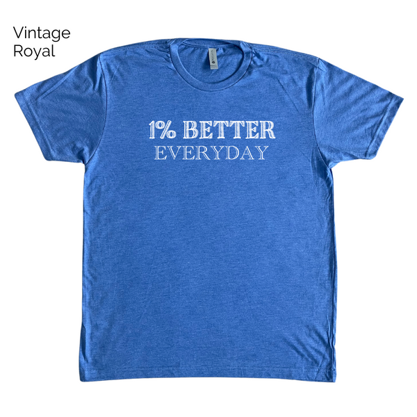 1% better everyday tshirt - Liberte Lifestyles fitness shirts