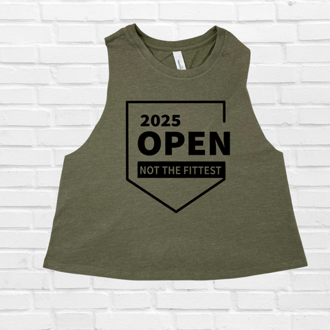 2025 crossfit open crop tank - funny crossfit tank - not the fittest