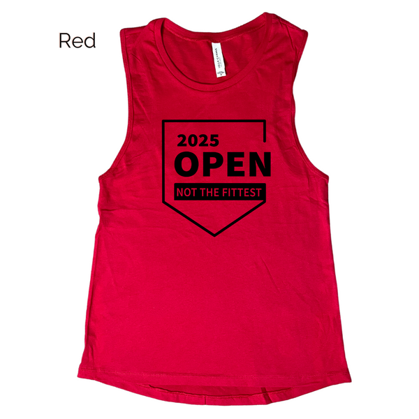 Crossfit open muscle tank - funny crossfit tank top - not the fittest