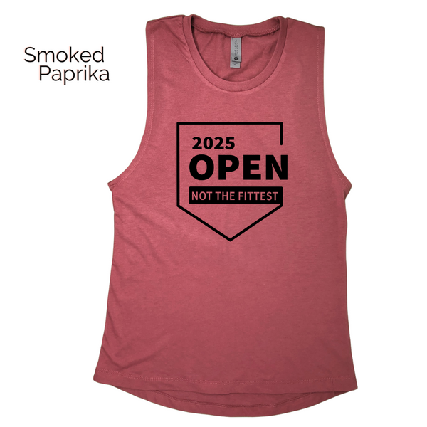 Crossfit open muscle tank - funny crossfit tank top - not the fittest