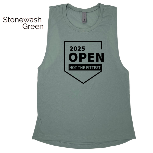 Crossfit open muscle tank - funny crossfit tank top - not the fittest