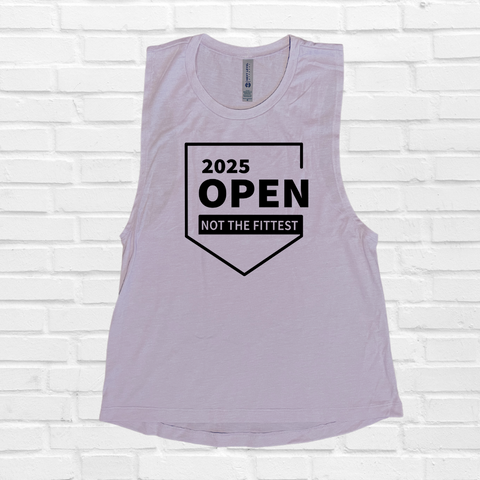 Crossfit open muscle tank - funny crossfit tank top - not the fittest