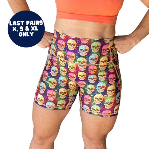 Frosted Skulls 5" Lifestyle Shorts - FINAL SALE - XS, S & XL ONLY