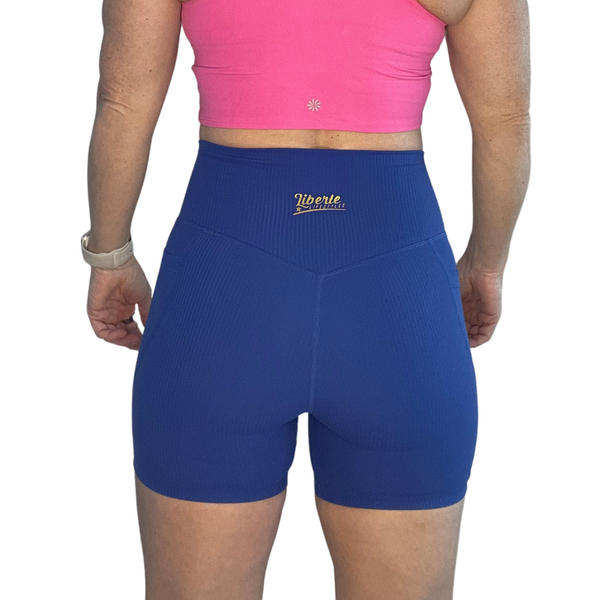 Royal Blue Ribbed 5" Lifestyle Shorts