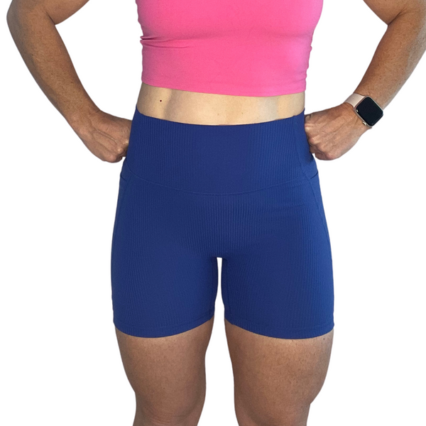 Royal Blue Ribbed 5" Lifestyle Shorts