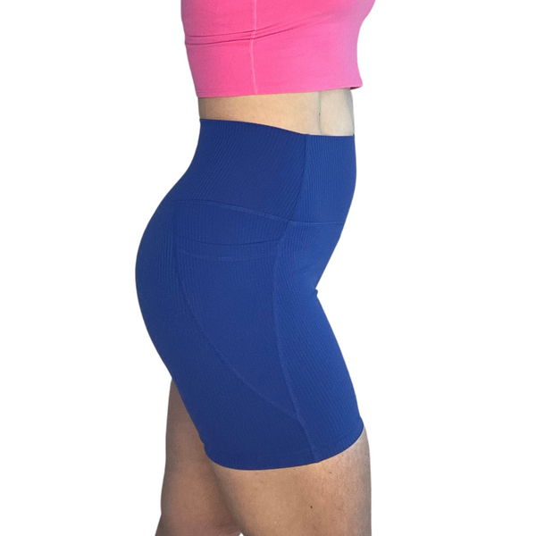 Royal Blue Ribbed 5" Lifestyle Shorts