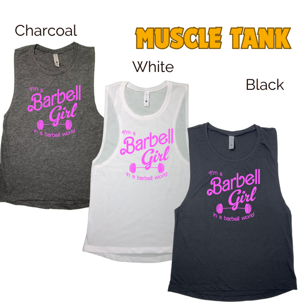 Barbell Girl Tank - Liberte Lifestyles Fitness Tanks