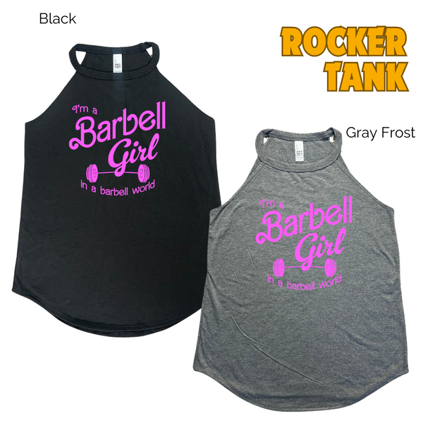 Barbell Girl Tank - Liberte Lifestyles Fitness Tanks