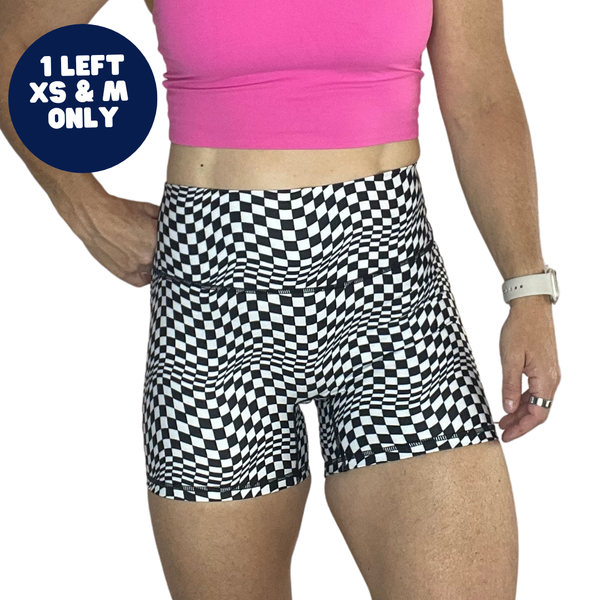 Checkered Illusion 4" Freedom Shorts - XS & M ONLY - FINAL SALE