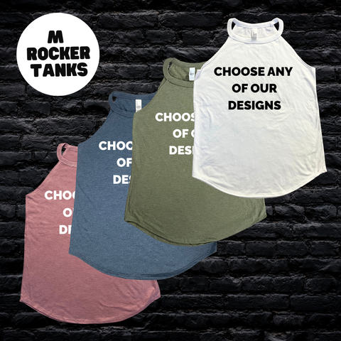 M Rocker Tank - Any Design - FINAL SALE