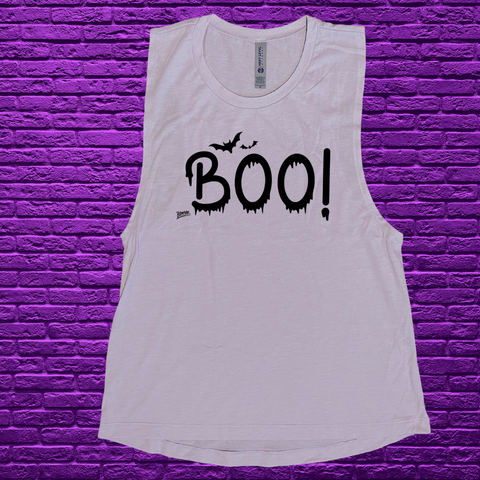 Boo! Muscle Tank - Lavender - FINAL SALE
