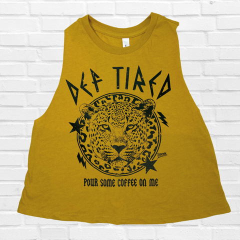 Def Tired Crop tank - Liberte Lifestyles Workout Tanks