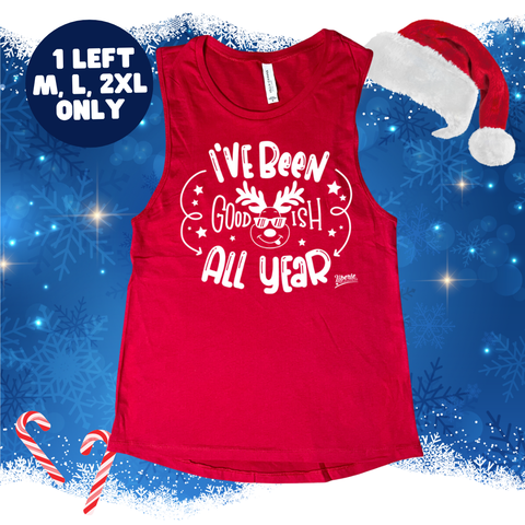 Good-ish Muscle Tank - Red - FINAL SALE - M, L & 2XL only