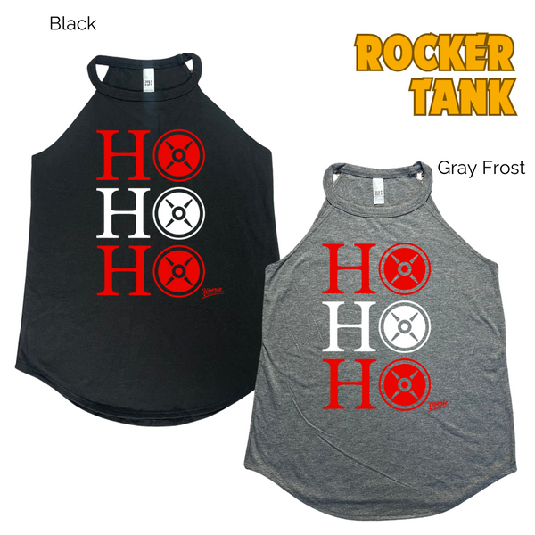 Ho Ho Ho Christmas workout tank - Liberte Lifestyles Christmas Gym tanks