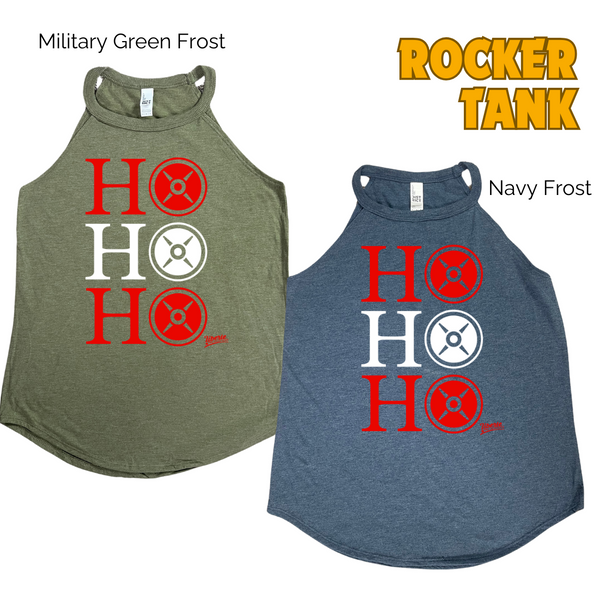 Ho Ho Ho Christmas workout tank - Liberte Lifestyles Christmas Gym tanks