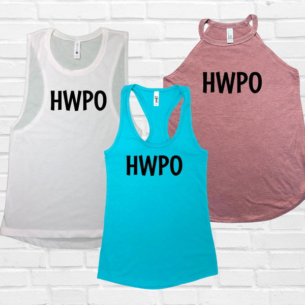 Hard work pays off tank. HWPO tank. Liberte Lifestyles Workout tanks.