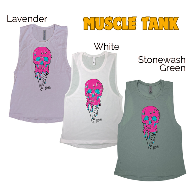 ice-scream ice cream skull tank top - Liberte Lifestyles