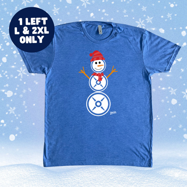Snowman Tee - Vintage Royal  - FINAL SALE - L & 2XL ONLY