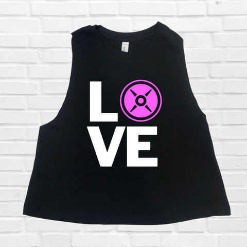 Love Weight Plate Crop Tank