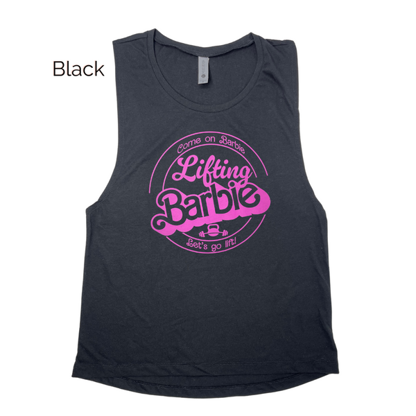 Lifting Barbie Muscle Tank