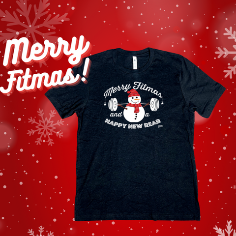 Merry Fitmas and a Happy New Rear Tshirt - liberte Lifestyles