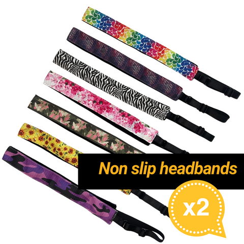 Non Slip Headbands - 2 Pack