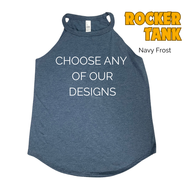 2XL Rocker Tank - Red, Blush, Navy & Military Green only - FINAL SALE