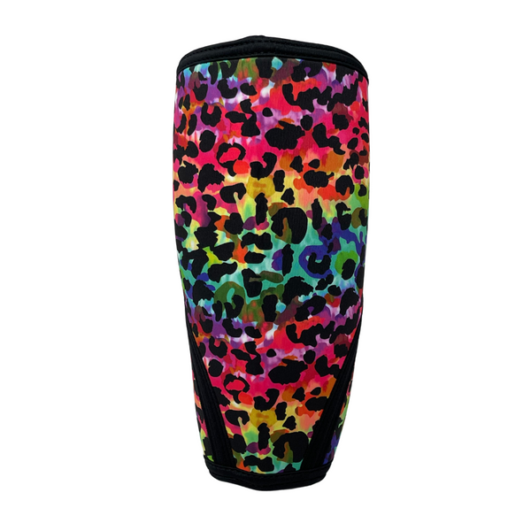 Liberte Lifestyles Knee Sleeves and Fitness Accessories for Crossfit weightlifting powerlifting - rainbow leopard sunflower