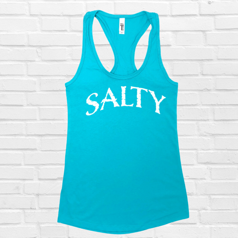 Salty Racerback Tank - Liberte Lifestyles Fitness apparel & accessories